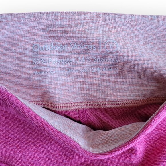 Outdoor Voices Pink Colorblock Leggings M/L - Picture 4 of 6